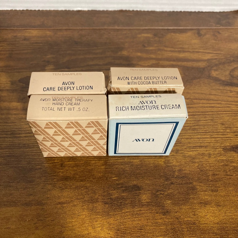 Vintage Avon Lotion Samples Set Care Deeply Moisture Therapy Rich Cream 36 Piece